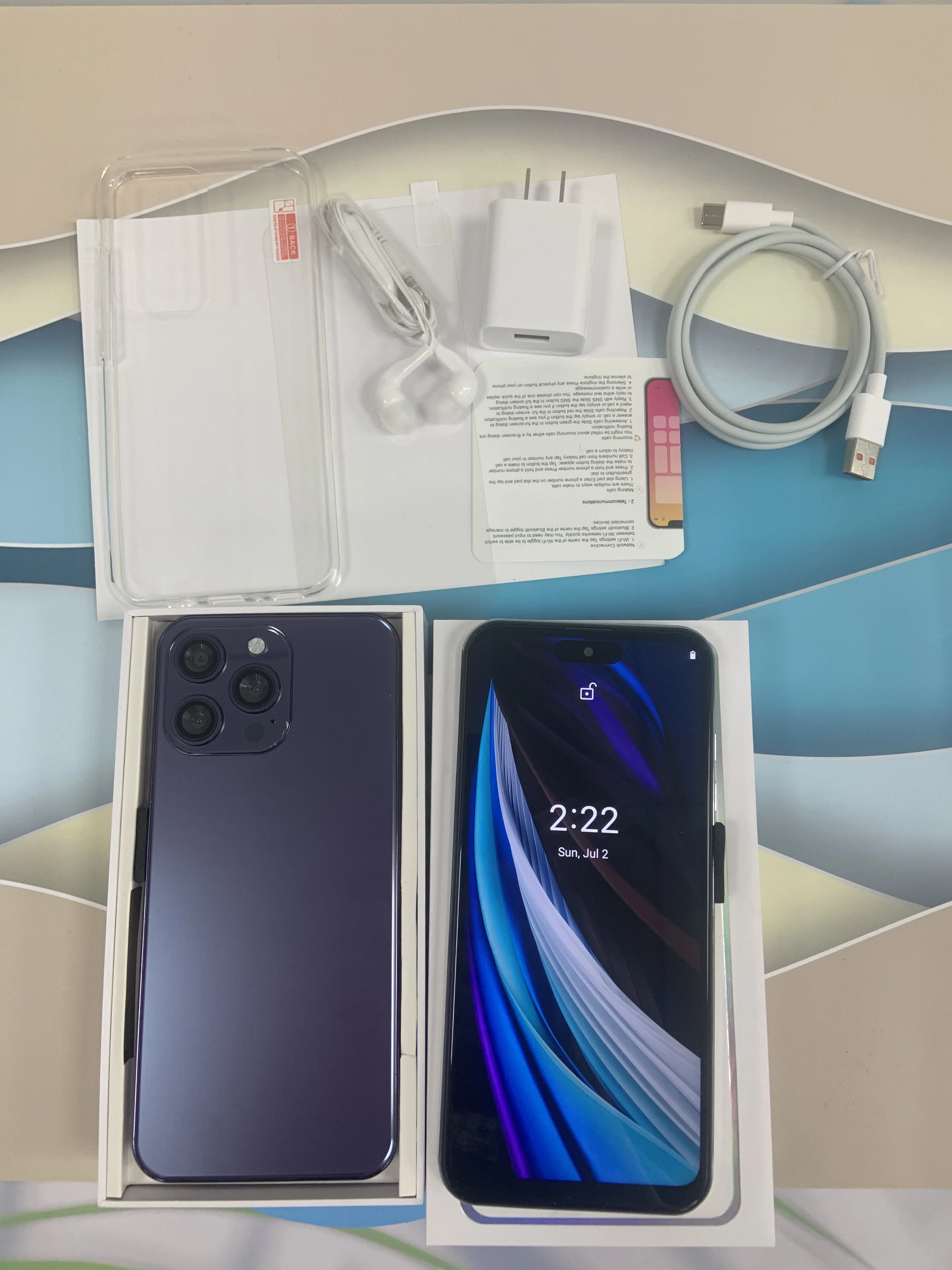 Factory Price cellphone I 14 PRO MAX 6.6 inch 4GB+64GB Large memory 4g Smartphones Unlocked Beauty Android Mobile Phones