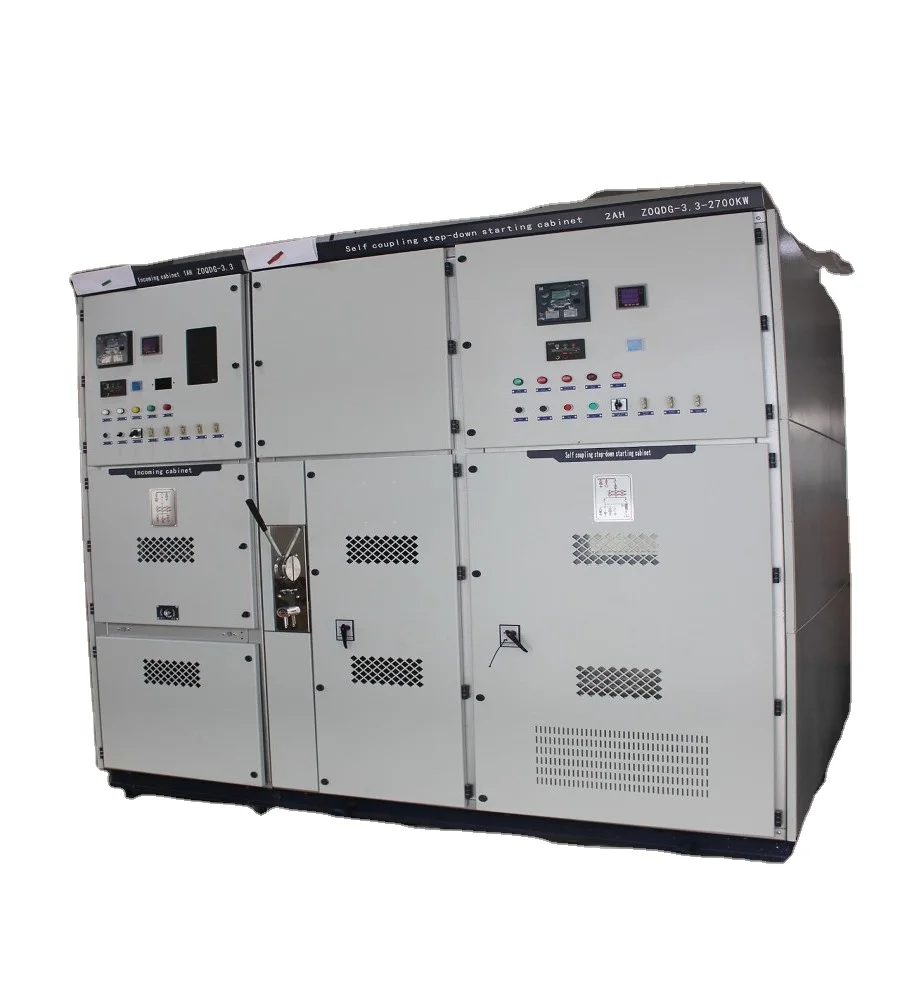 NRZOQDG 3.3kv 270KW 280KW 315KW  Motor auto coupling step-down soft start cabinet  Motor auto coupling soft start cabinet