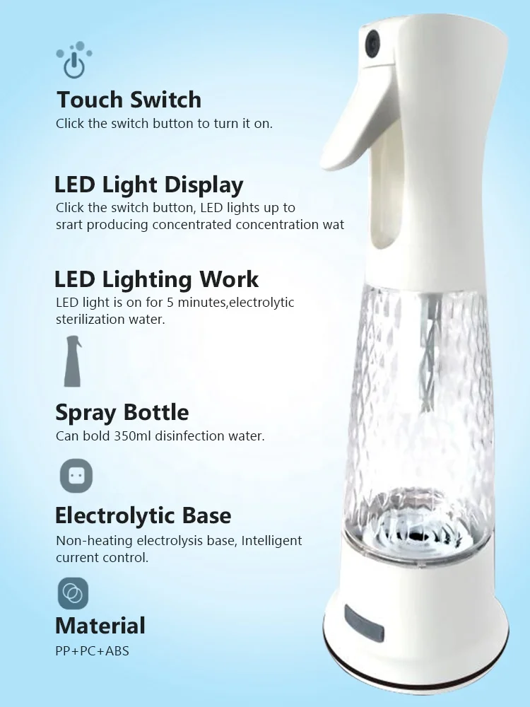 Portable 5 Min Hypochlorite Disinfection Water Generator No Need Salt Water Making Machine