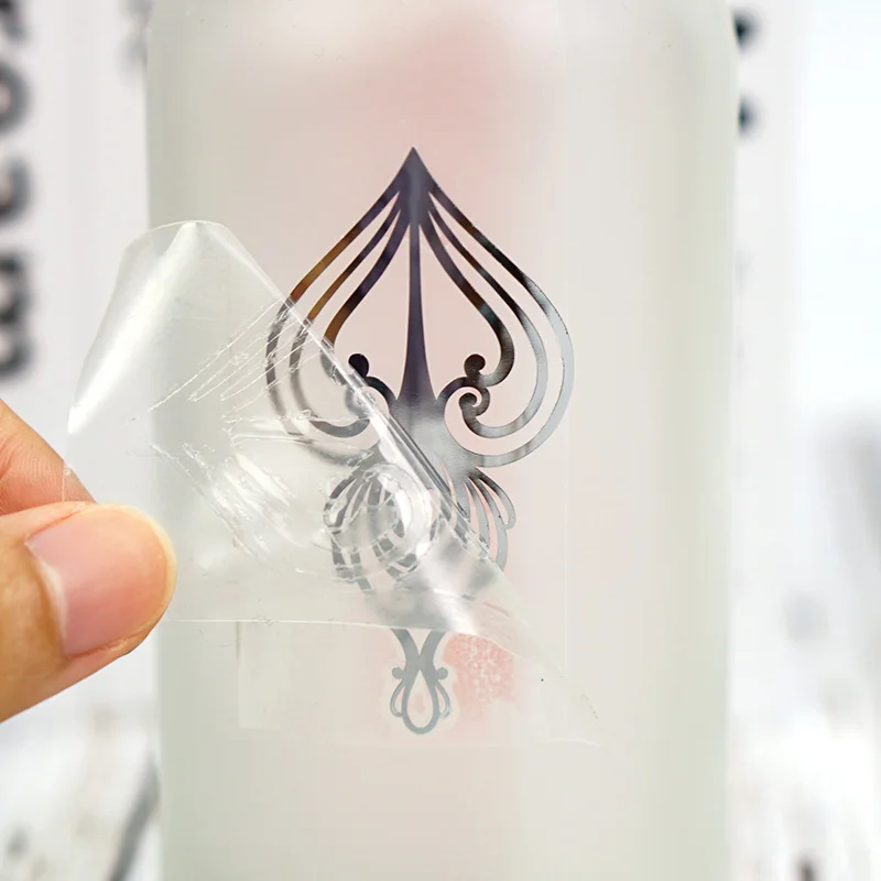 Custom Self Adhesive Metal Letters Label Sticker Painted Gold Color Foil Sticker Maker Private Logo Label