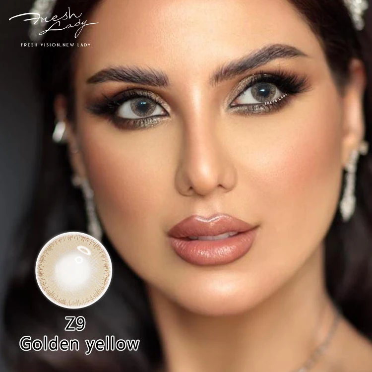 Modern design dark Sepia color contact lens monthly colored lenses