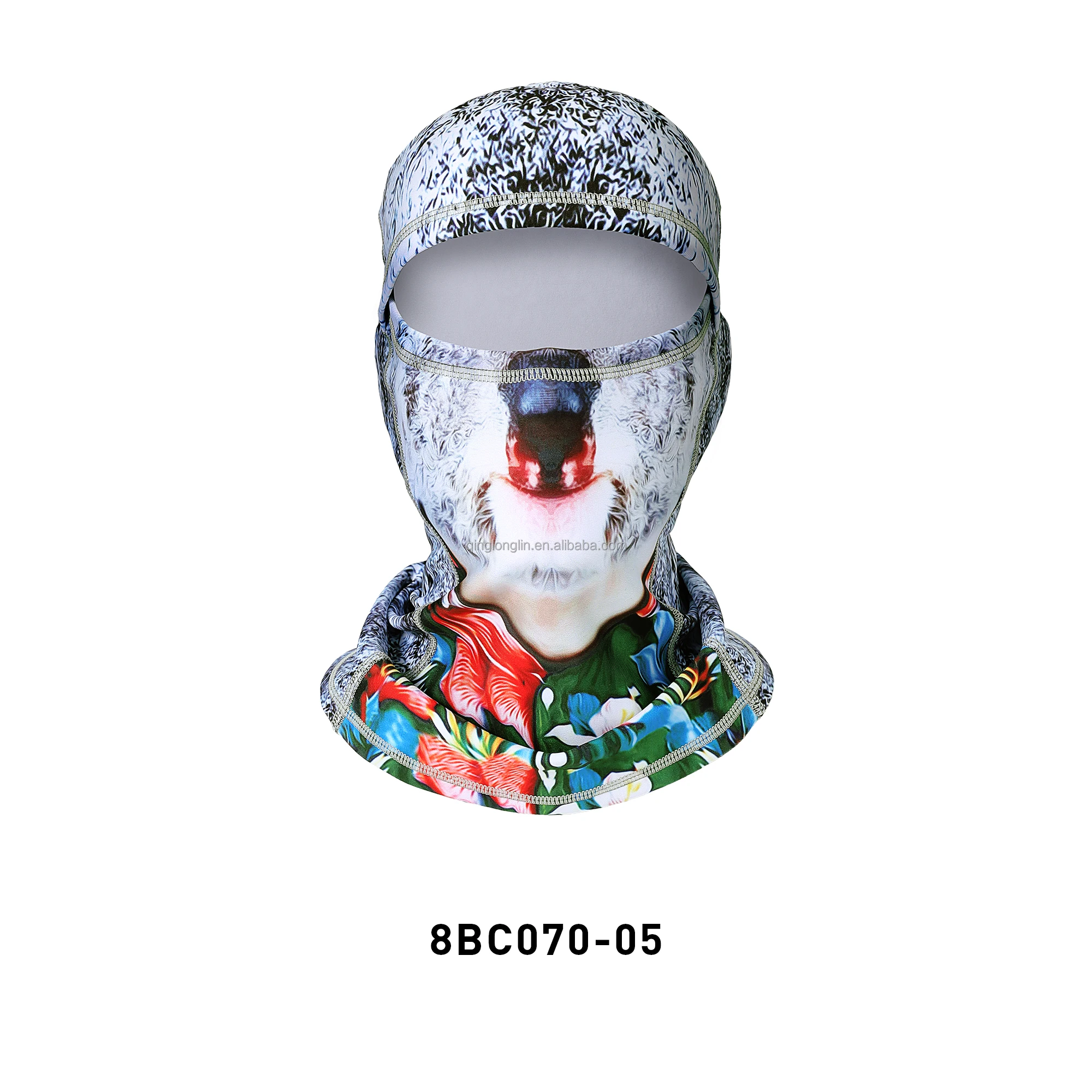 Балаклава QingLongLin для катания на лыжах с индивидуальным принтом, матовая Флисовая Балаклава с одним отверстием, маска с сублимационной печатью