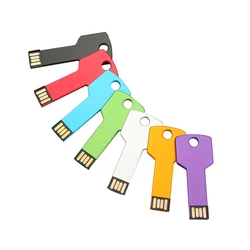 Bulk Cheap Custom Logo Full Capacity 4GB 8GB 16GB 32GB Metal Key USB Flash Drive