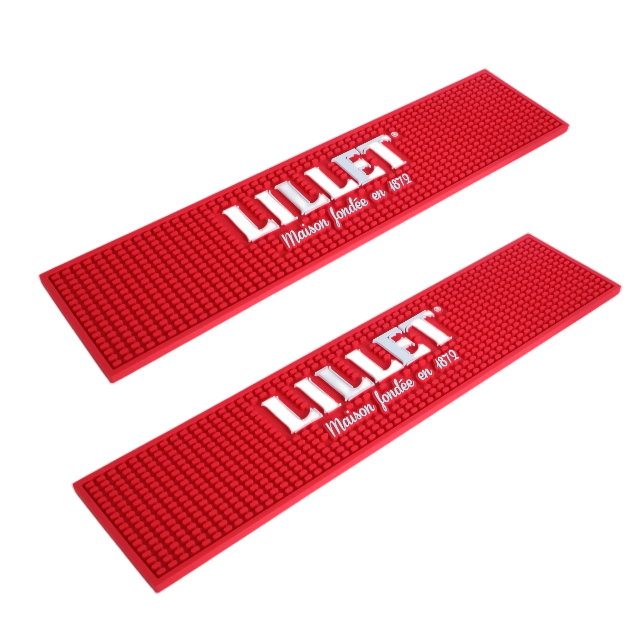 Wholesale Custom Logo Silicone Counter Bar Accessories Runner Mat