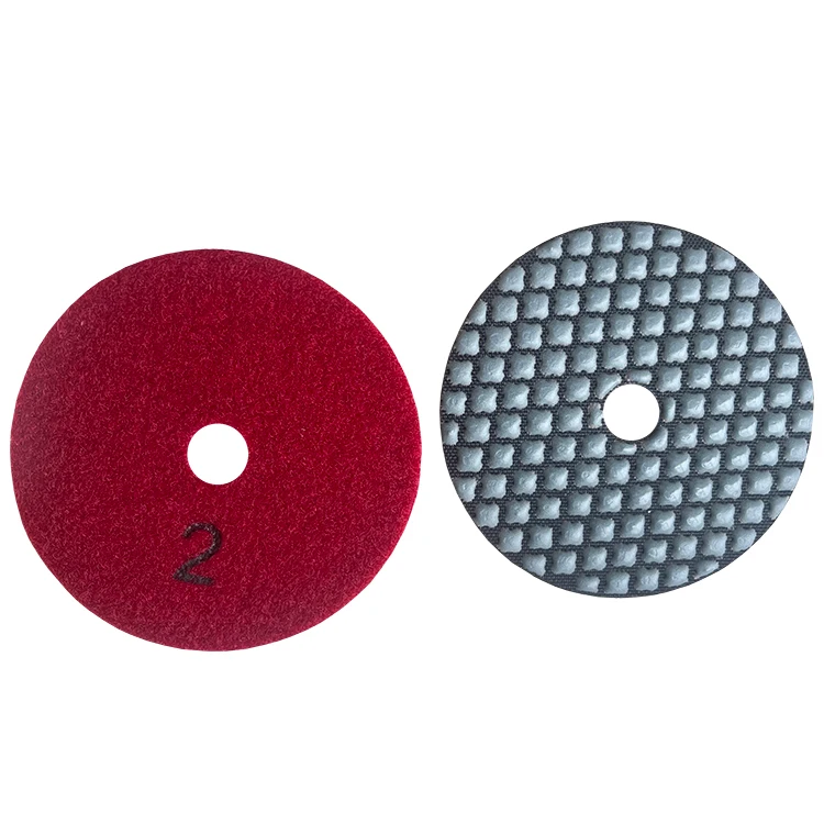 6 Steps Flexible Grinding disc Resin Bond Dry Diamond Polishing Pad for granite marble stone quartz
