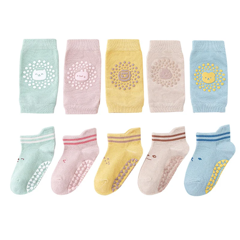 Best price infant Toddlers Crawling Safety keep warm Anti-Slip Knee Protectors Baby Knee Pads for Babies Crawling