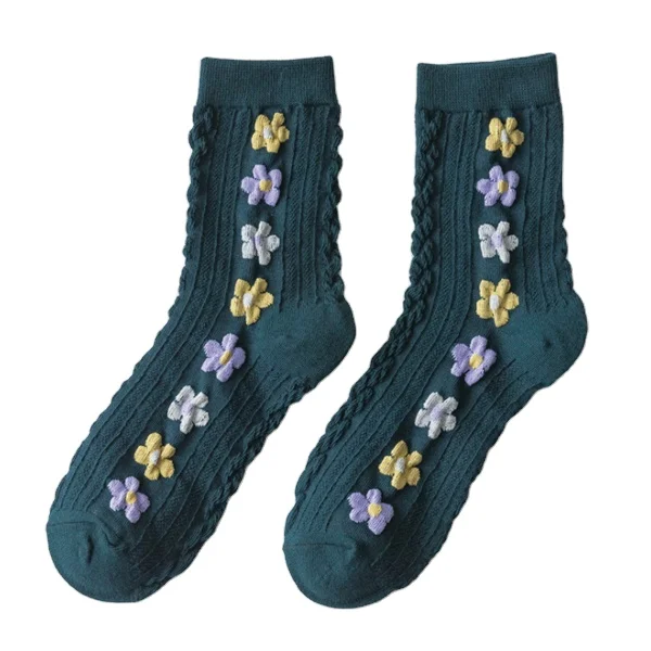 
Лидер продаж 2021, осенне-зимние хлопковые носки, пушистые счастливые носки 