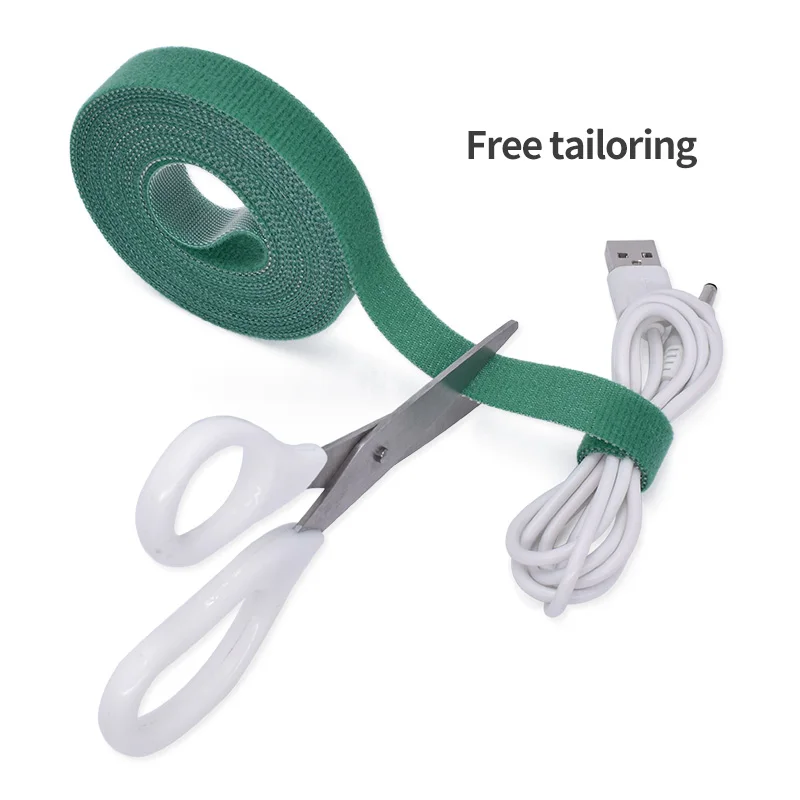 2022 Amazon hot selling hook and loop  double side hook and loop back to back cable tie