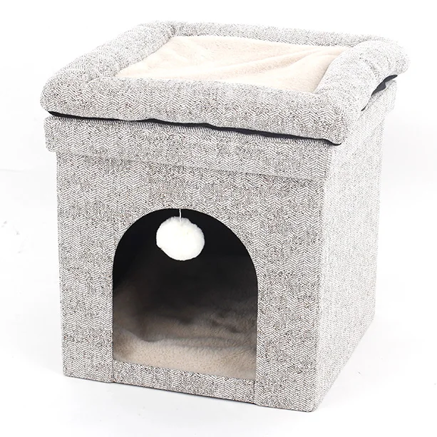 Customized Cheap price Modern Home furniture folding storage ottoman stool pet house pets bed pets toy Cube