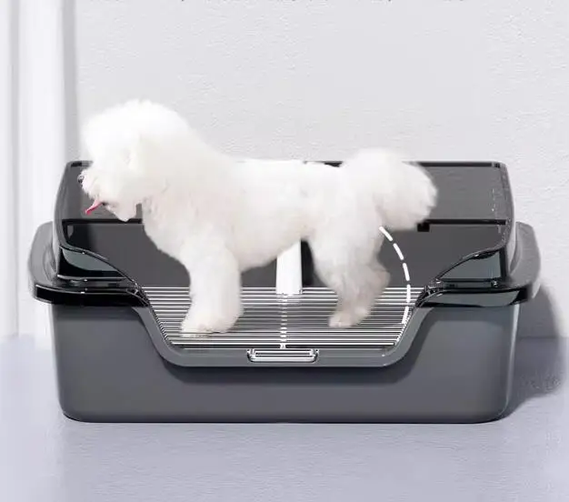 Dog Toilet Small Fence Anti Splash Iron Net Eating Pet Cat Litter Box