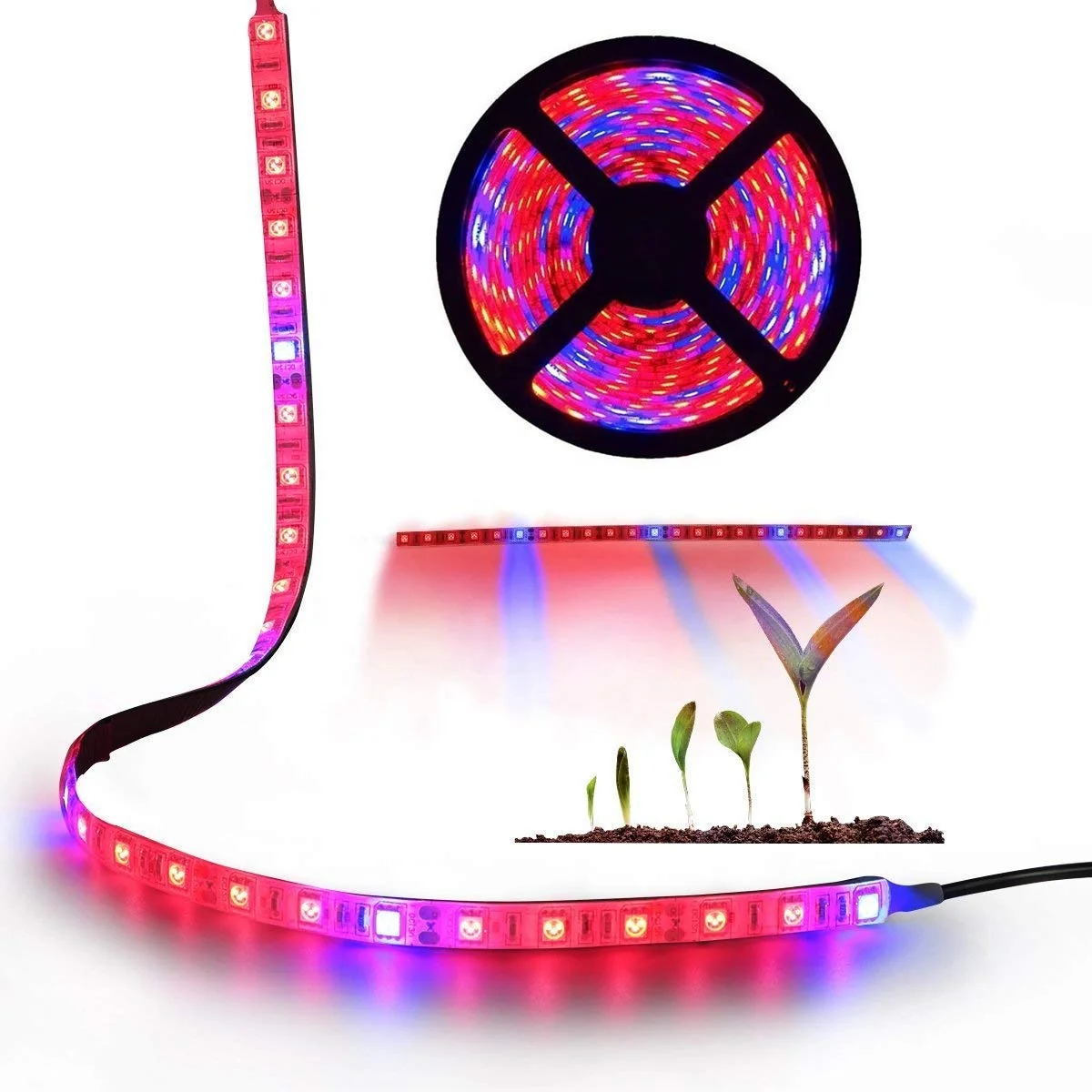 7:1red blue Free Sample Lights Growing Full Spectrum Plant Strips Indoor outdoor IP65 Waterproof Lighting Led Grow Light Strip