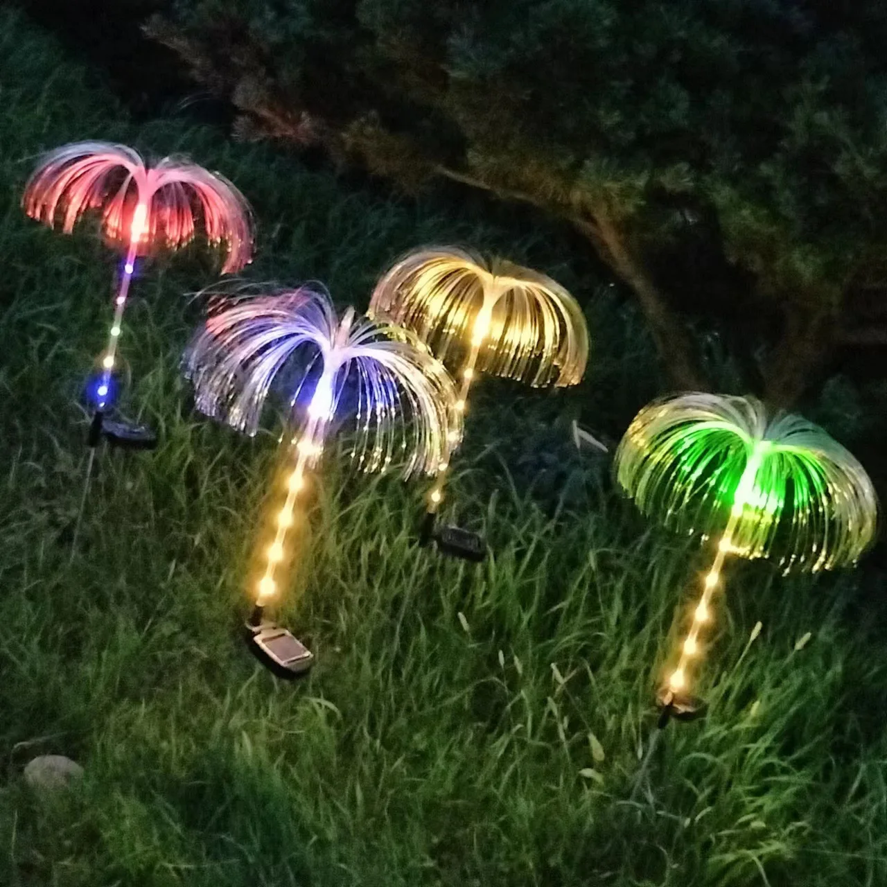 Solar Firework Light Garden Holiday Party Wedding Landscape Security Light Villa Park Decor Solar Light