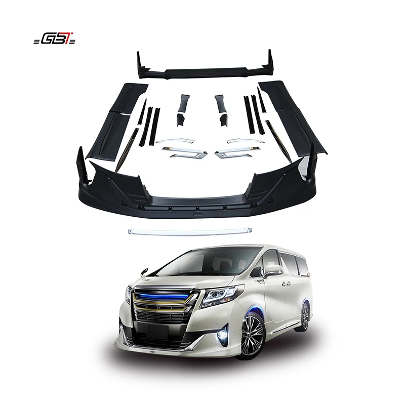 GBT Factory Alphard Upgrade AERO Model Bodykit For 2015-2018 Toyota Alphard anh20 Exterior Bumper Lips Tuning Parts
