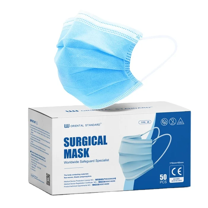 New Arrival Three-Layer Surgical 3 Pli With Earloop Dispos Face Mask