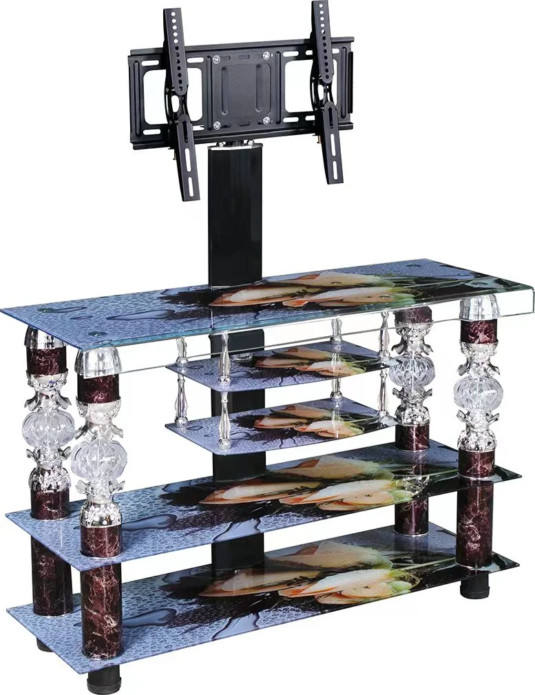 Cheap Wholesale Color Design TV cabinet TV Table Swivel Floor TV Stand with Mount Entertainment Stand