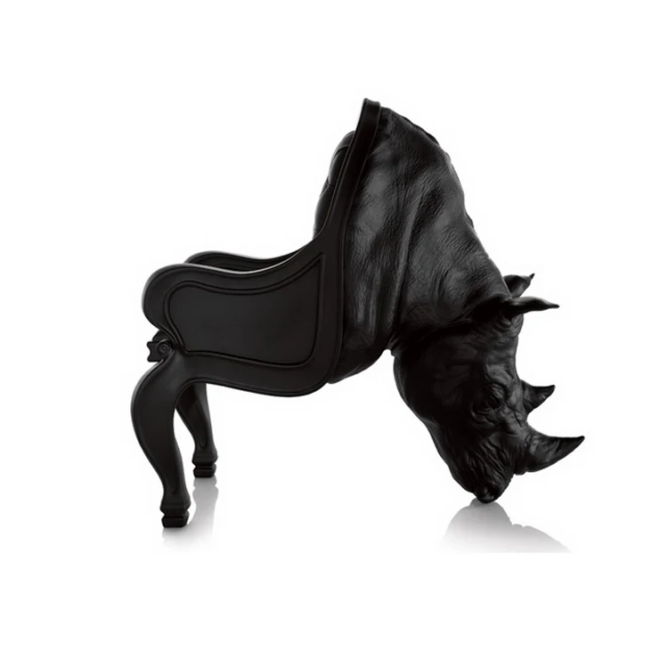 Fiber reinforced leather rhino chair designer furniture for studio show office decor seat customized for any color