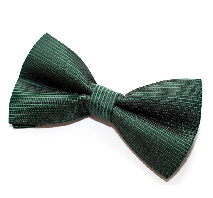 Мужской элегантный полосатый текстурированный галстук-бабочка из полиэстера-различные цвета с регулируемым ремешком для мужчин