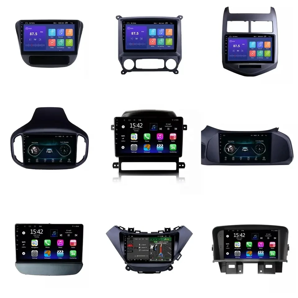 Center Console Frame android car multimedia player for Chevrolet with dvd, radio, stereo, touch screen, carplay, gps and more