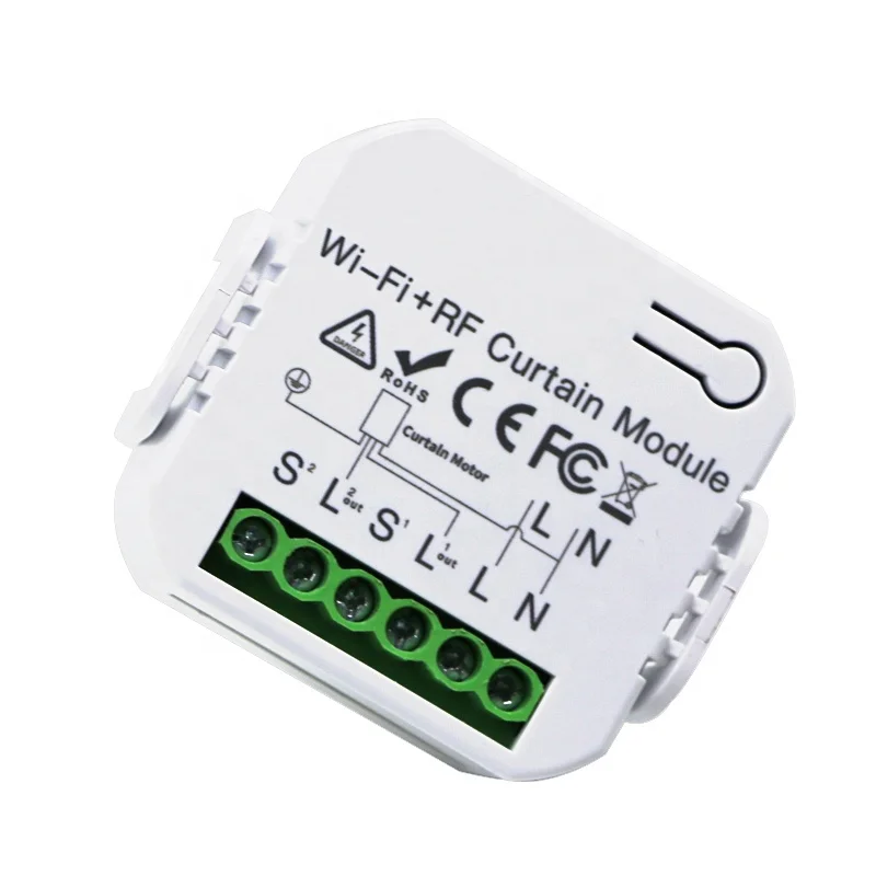 WIFI controller Smart Curtain Robot Track Tuya Smart Wifi Curtain Motor Rail Smart Curtain operator factory outlet HFY