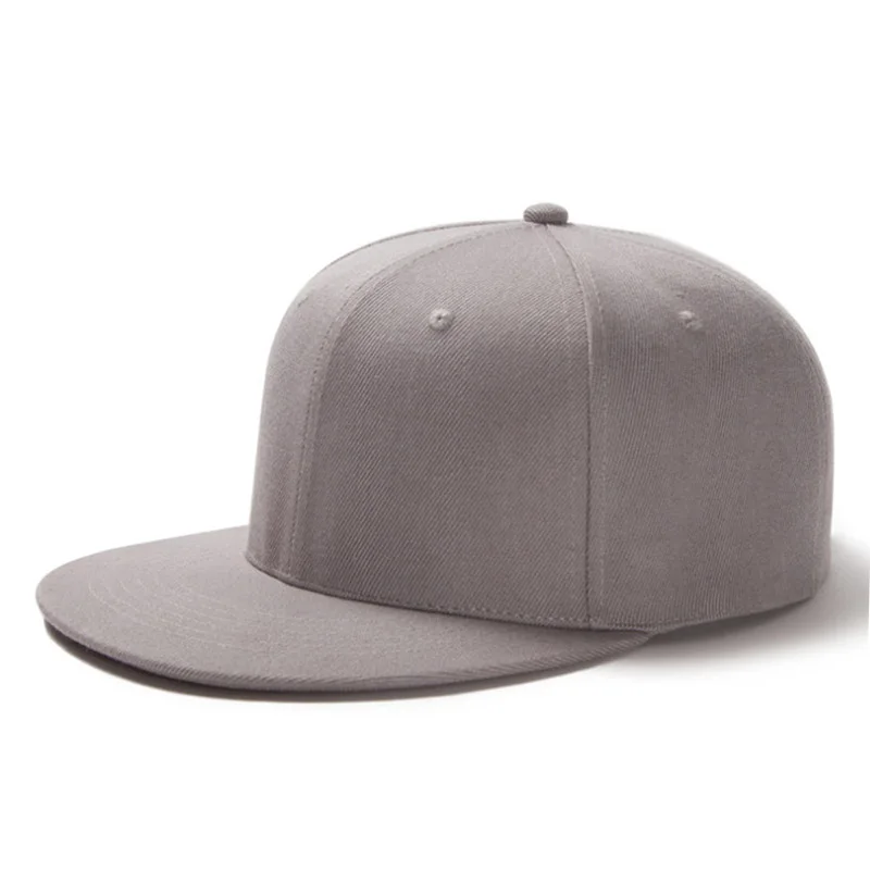 High Quality Plain Snapback Cap Blank Baseball Caps Bulk Flat Brim Custom Flat Base Caps