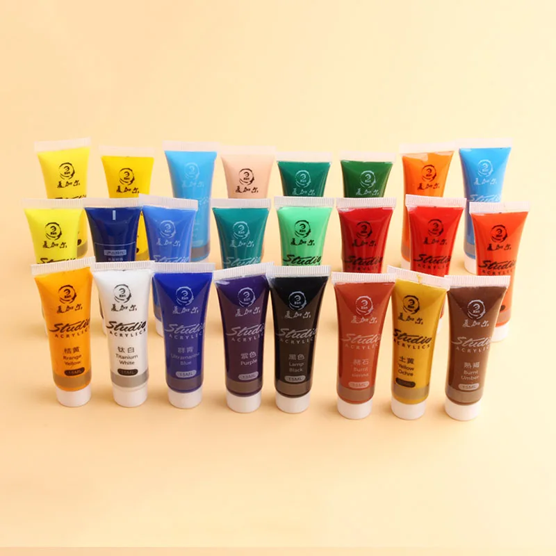 24 colors 15ml acrylic paint Graffiti Waterproof Paint Set crafts 4 all paint
