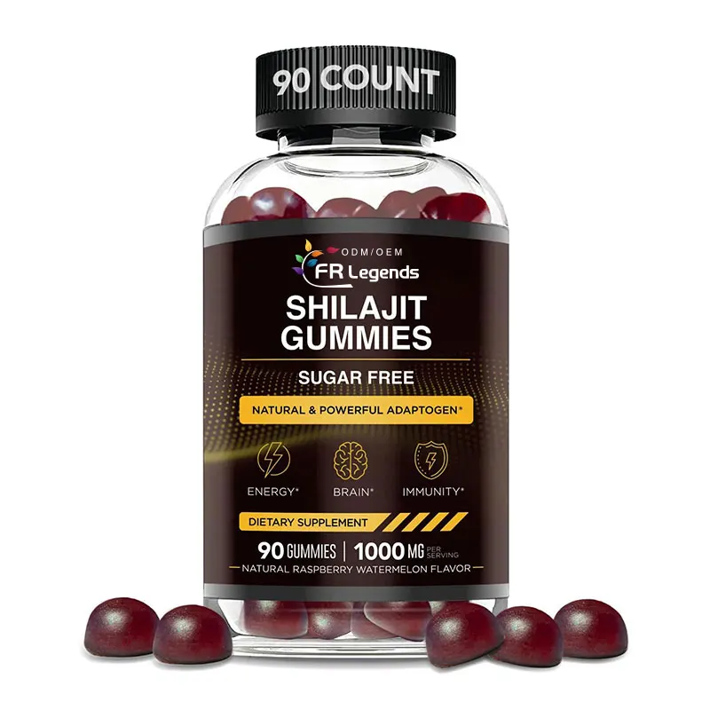 Shilajit Gummies 1000mg Pure Himalayan Shilajit Supplement High Minerals Fulvic Acids For Energy Support Sugar Free Berry Flavor