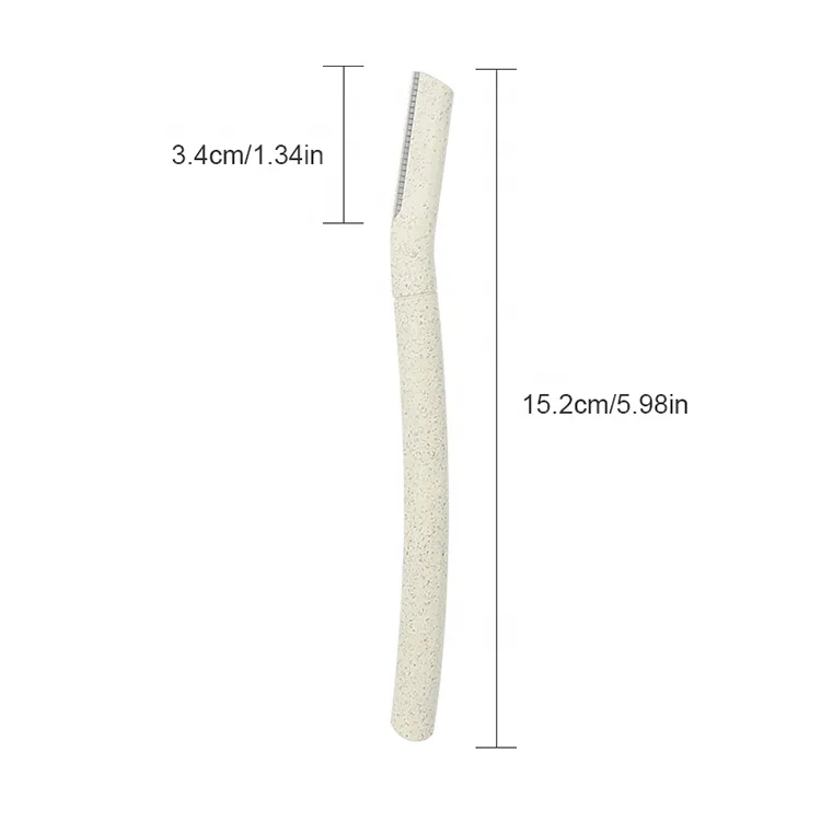 Facial Hair Removal Women Eyebrow Razor Trimmer Wheat Straw Eyebrow Shaving Razor