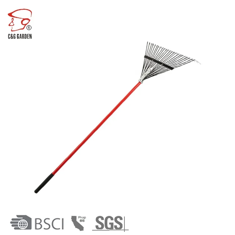 24 Teeth Steel Rake With Fiberglass Handle RK24-101