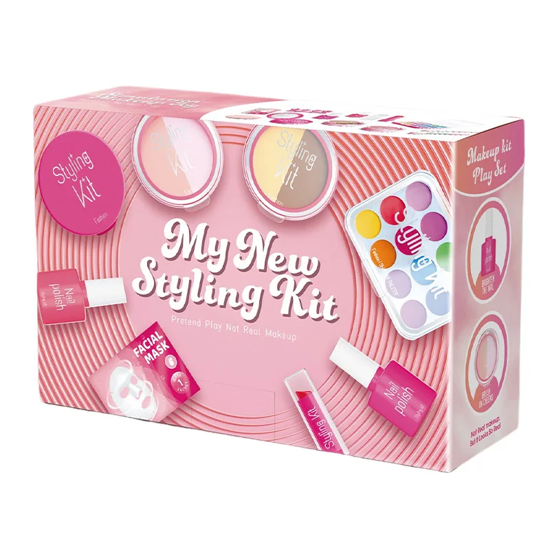 Hot Selling Beauty Set Princess Pretend Play Cosmetic Simulation Set for Girls Funny Safe Make Up High Quality New Toys for Kids