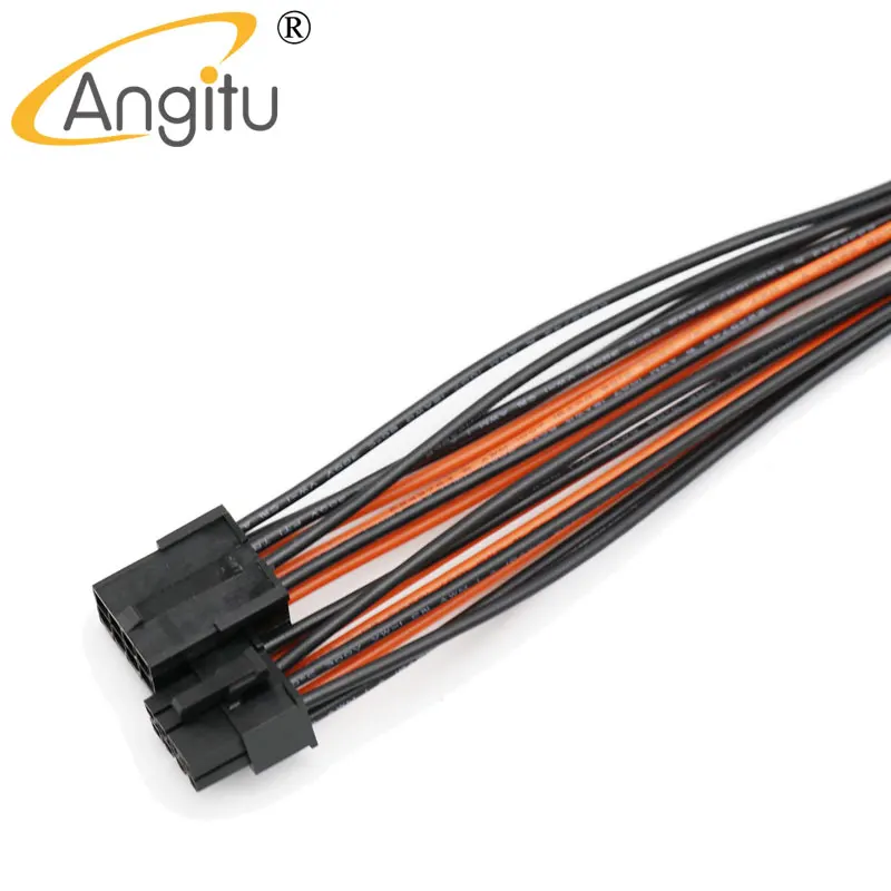 Высококачественная черная красная материнская плата 1007 16awg 8-контактный Удлинительный кабель PCIE/GPU 90