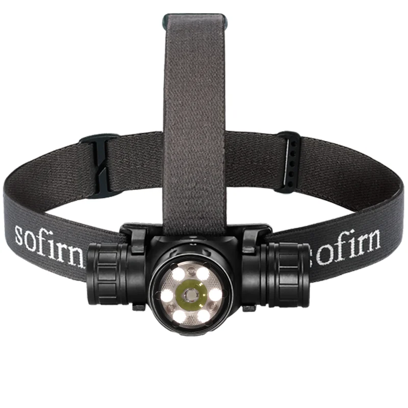 Sofirn HS21 2000lm EDC Headlamp 18650 USB C Rechargeable Flashlight SFT40 Powerful Headlight With Infrared Switch