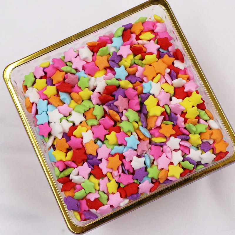 edible sprinkles beads candy toys for bakery decoration ingredients Spanish sliced cake sprinkles with stars