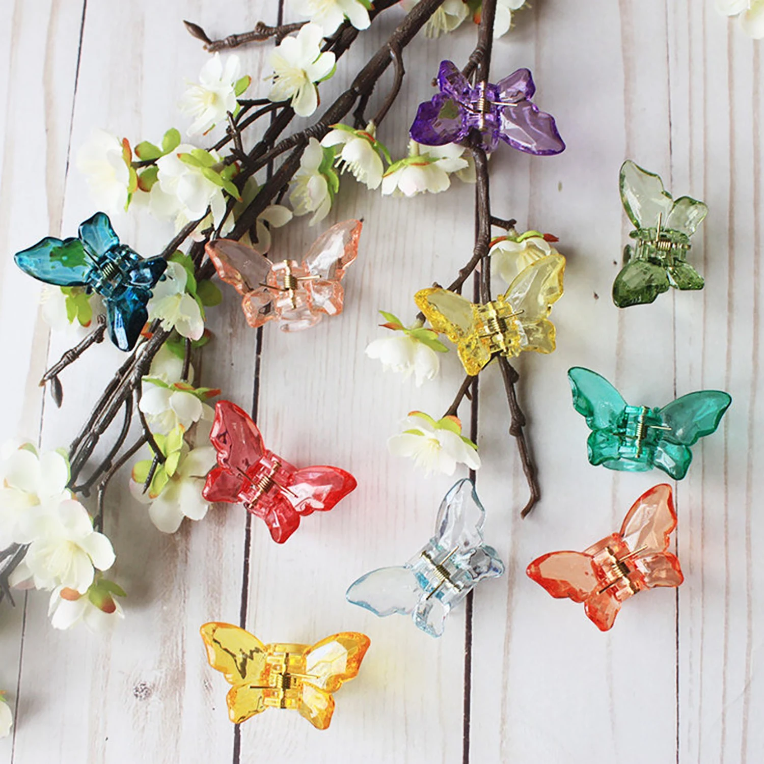 Y2K Aesthetic Butterfly Hair Clips Small Butterfly Hair Accessories For Crystal Butterfly Hair Clip Gift