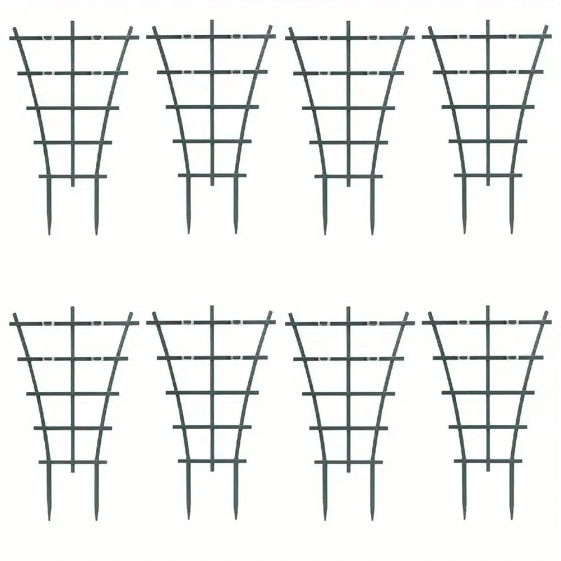 Plastic Plant Climbing Frame Iron Flower Leaves Support Stick Plant Fixed Stake Climber Pole Indoor Potted Garden Accessories