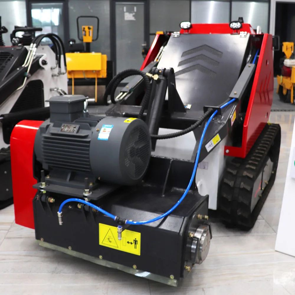 Concrete scarifier milling machine for road construction equipment