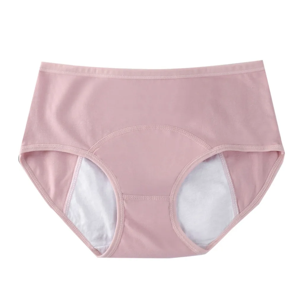 Large size Fashion high-waisted period menstrual period leak-proof teenage aunt cotton crotch physiological panties for women