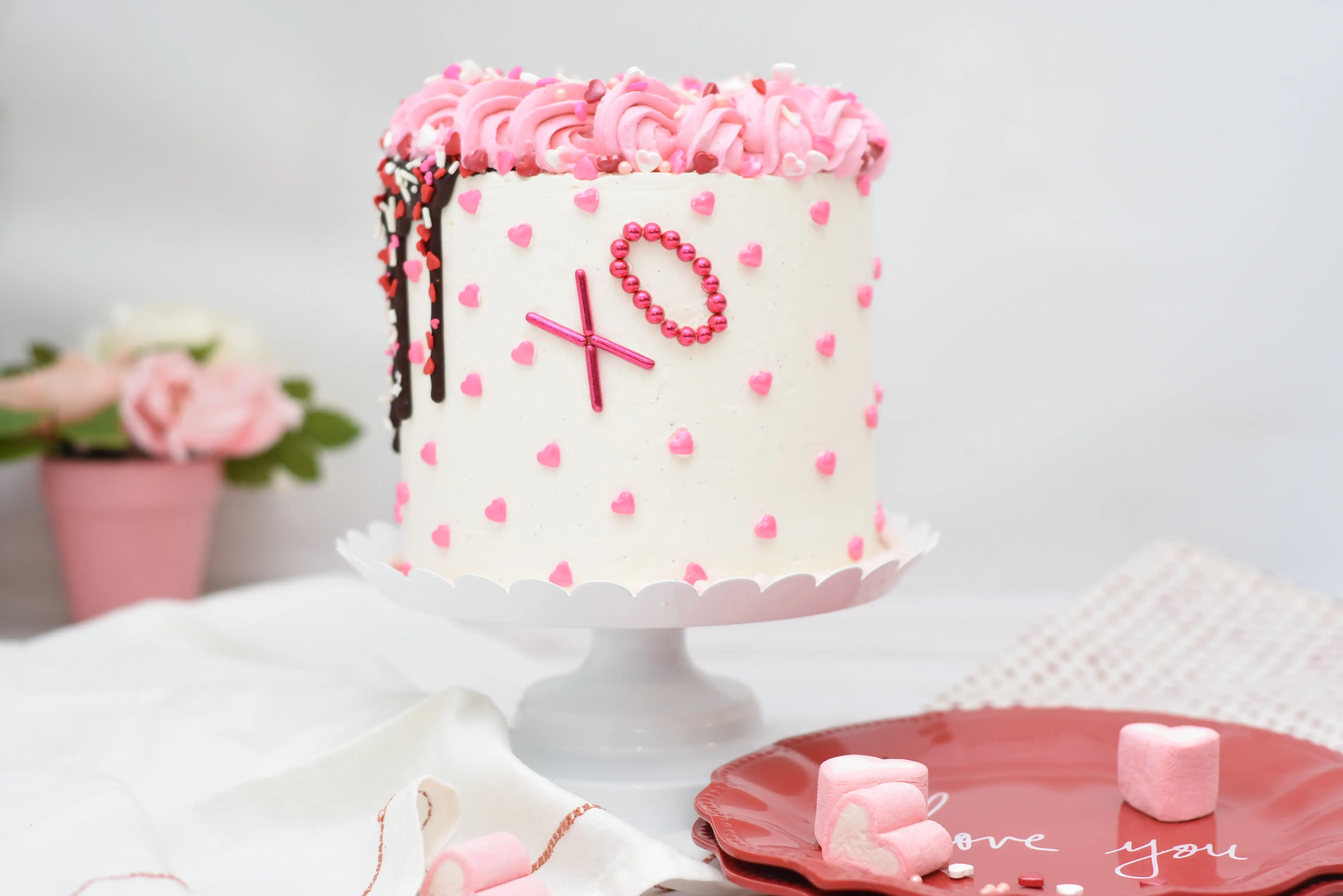 Edible Cake Decorations Sprinkles Love