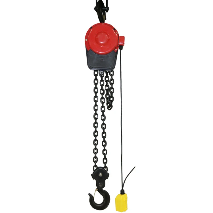 380V dhs high speed 3 tons electric chain hoist with hook chain bag