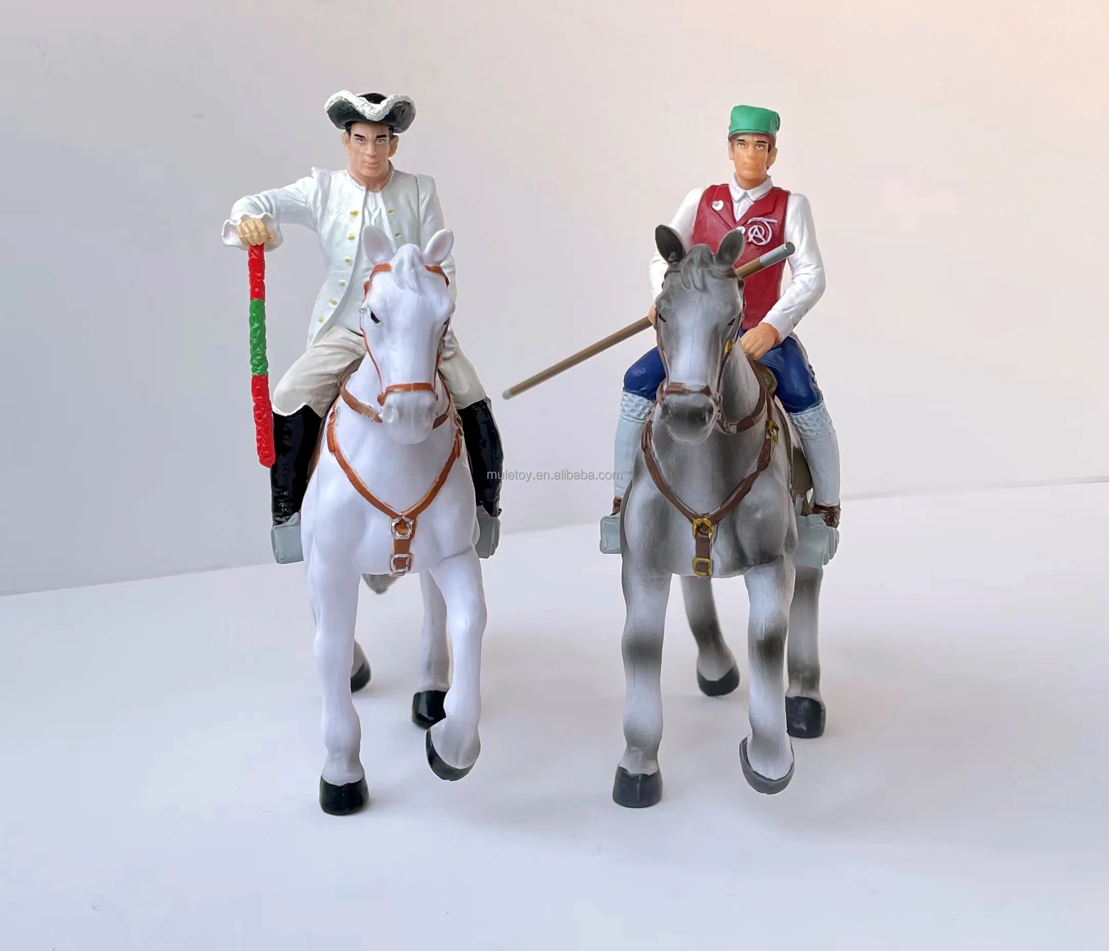 Custom  Plastic Horseman And Horse Figures Model Toy For Collection