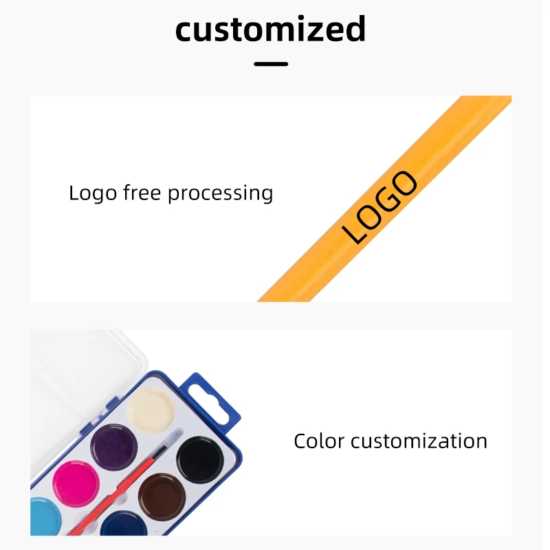 Water color Paint Set for Kids,Ideal Fun and Learning Tool for Kids at Home and School Paintbrush Included