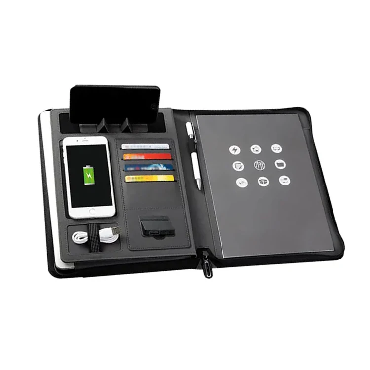 Custom Portfolio Folder Padfolio Organizer Manila Folder Portfolio With Zipper A4