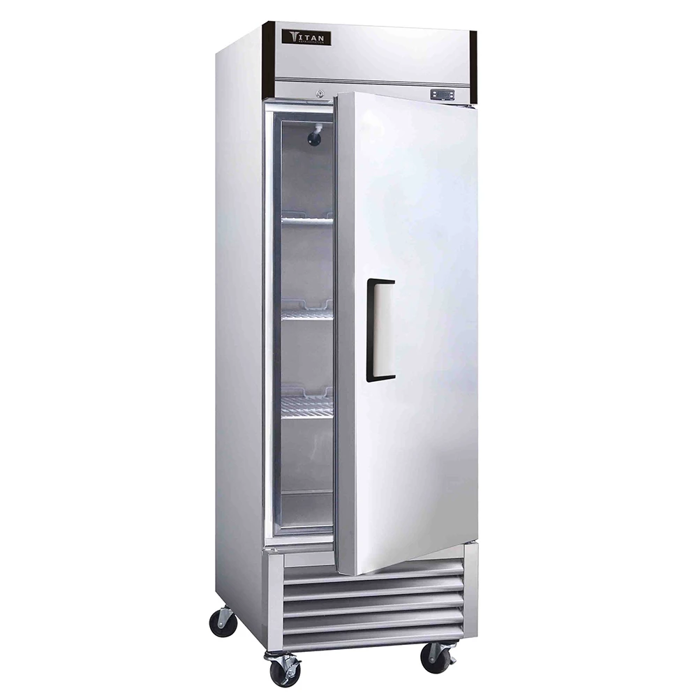2 door stainless steel commercial refrigerator upright freezer