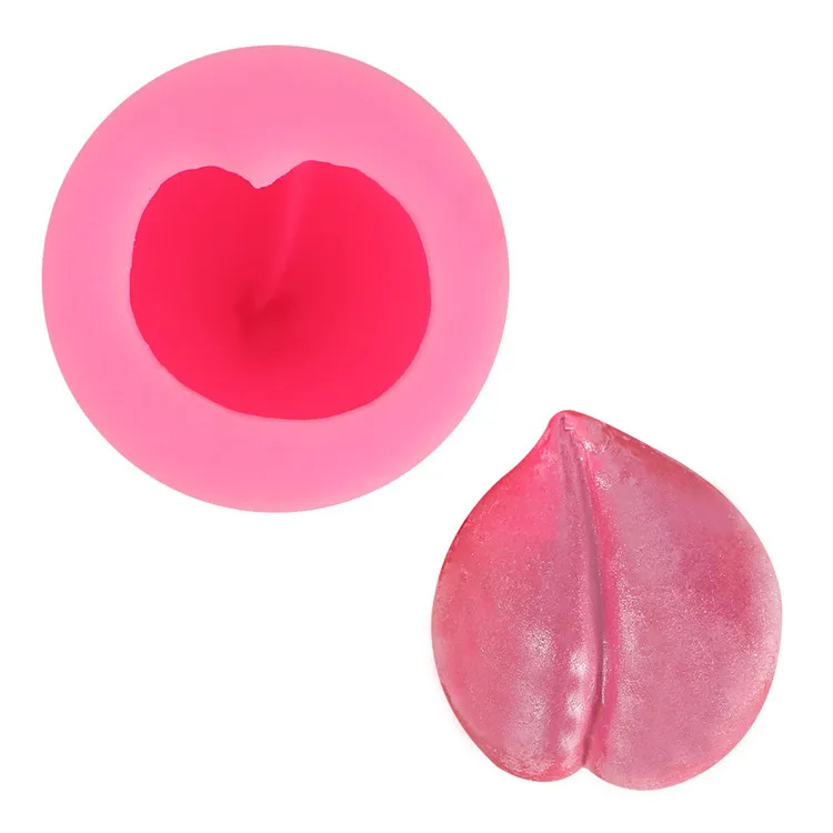 3D Peach Shaped Fondant Silicone Mold Craft Chocolate Baking Mold Mousse Cake Decorating Tools Soap Mould