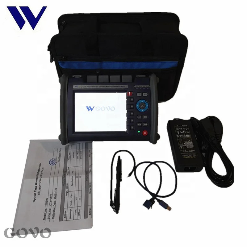 GOVO GW600 5.6 inch QUAD OTDR price 850/1300/1310/1550nm 20/26/28/26/dB SM&MM OTDR