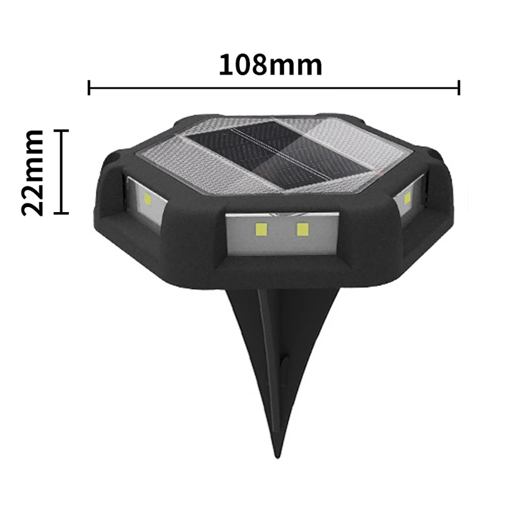 IP65 2.4W 12 led beads outdoor garden solar room type underground in ground walkway driveway buried lamp lights