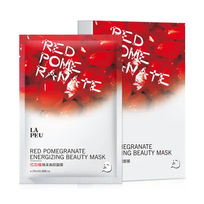red pomegranate fruit extract whitening moisturizer nourishing facial mask for sheet