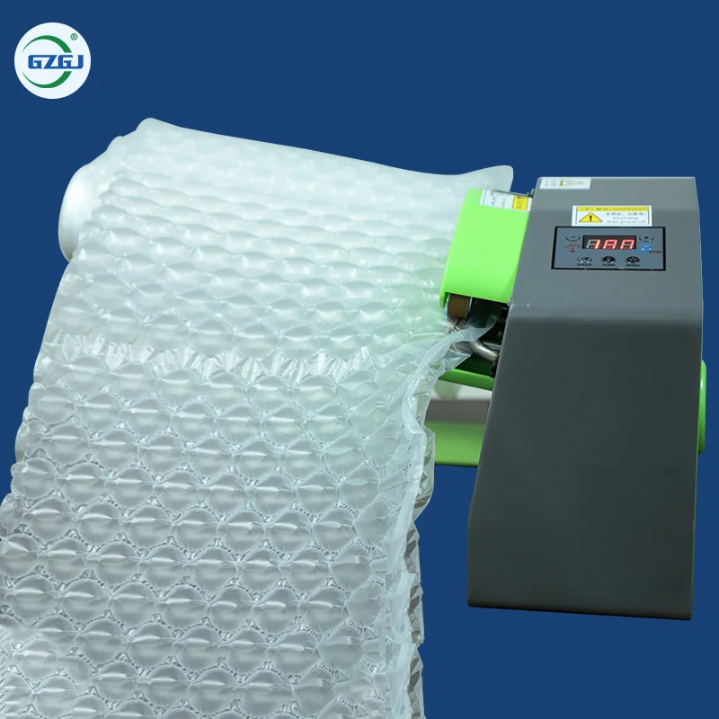Automatic air bubble packaging bag making machine for cushion bubble film rolls