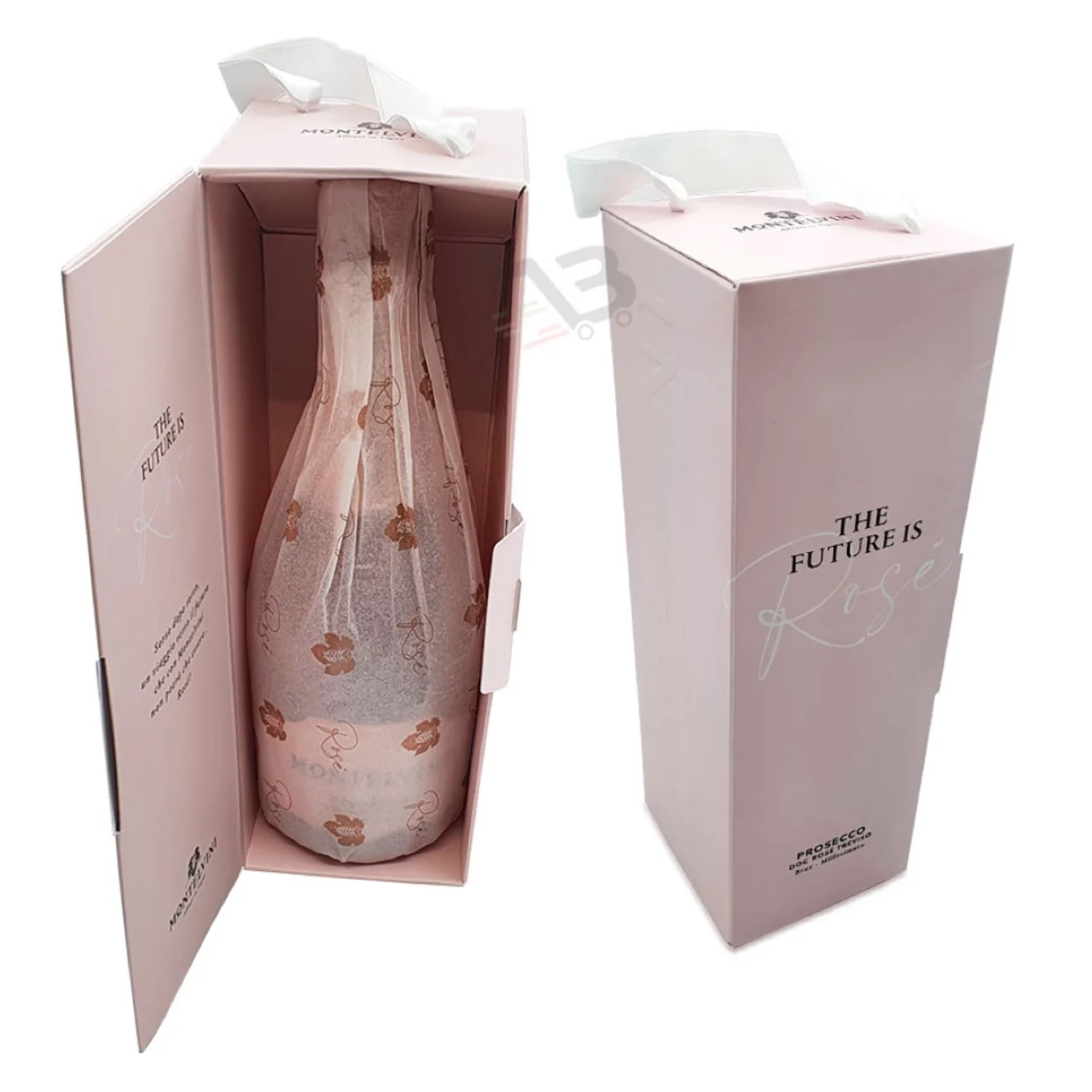 Итальянский бренд, высококачественное игристое розовое вино Montelvini, итальянские алкогольные напитки