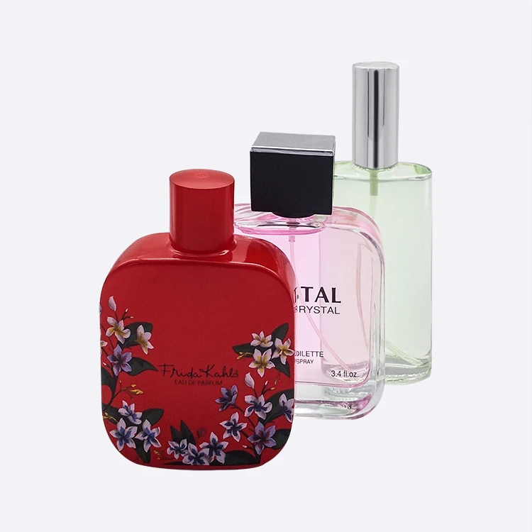 Various shapes high quality unique vintage fancy luxury empty 100ml spray glass bottle perfume