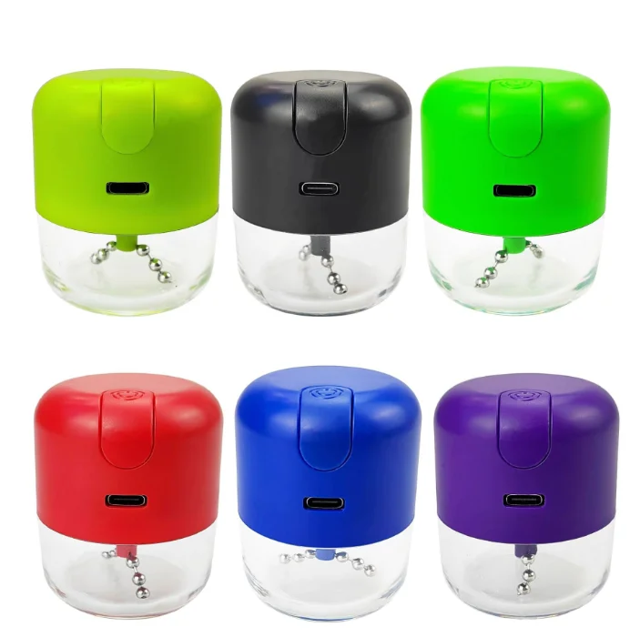 New Mini  Electric Ball-Chain Grinder Type C rechargeable One handed Herb grinder Electric